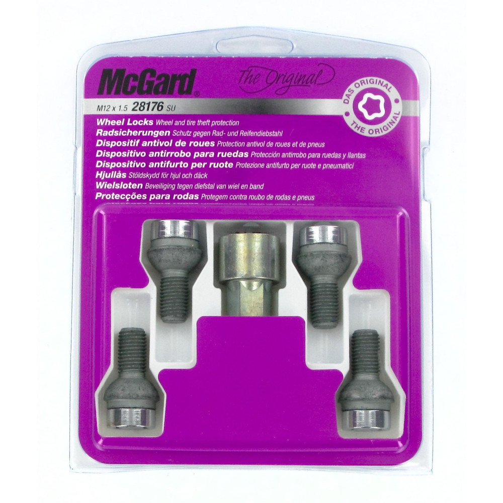 Locking wheel bolt 12x1.5x20mm spherical (MCGARD) 28176SU