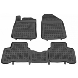 Car rubber floor mats black HYUNDAI IONIQ Hybrid (2016-...) 201618
