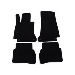 Alfombrillas textiles negras para coche MB Clase C W205 (2014-...) LUXUS