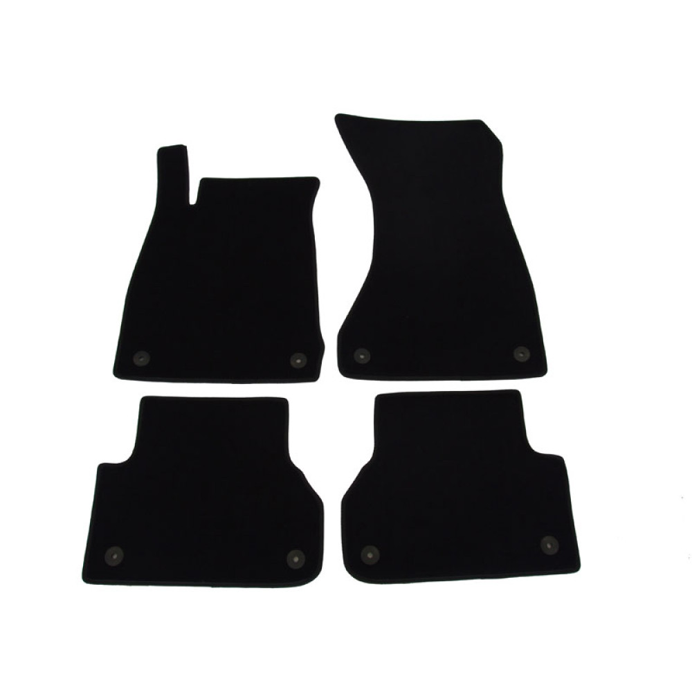 Alfombrillas textiles negras para coche AUDI A4 (2015-...) LUXUS