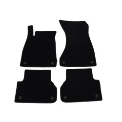Alfombrillas textiles negras para coche AUDI A4 (2015-...) LUXUS