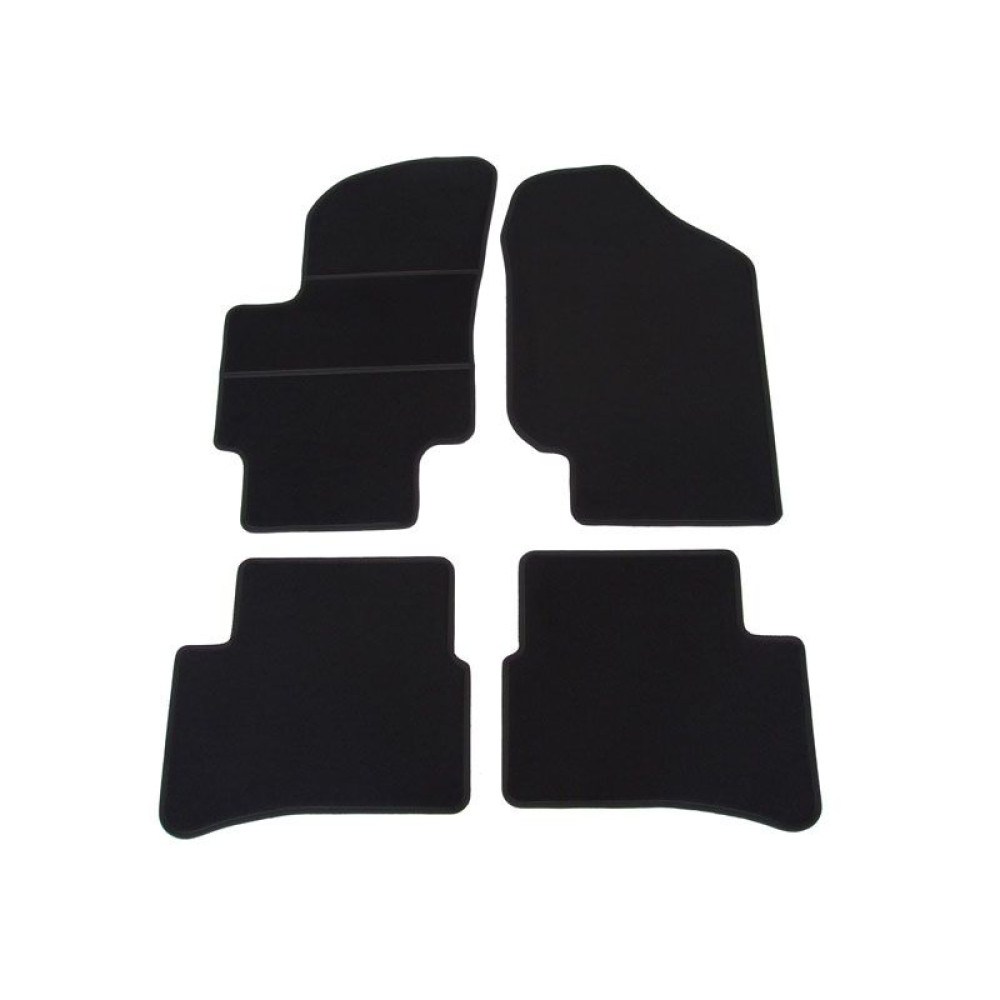 Car textile mats black HYUNDAI ACCENT (2006-2010) ECONOMIC