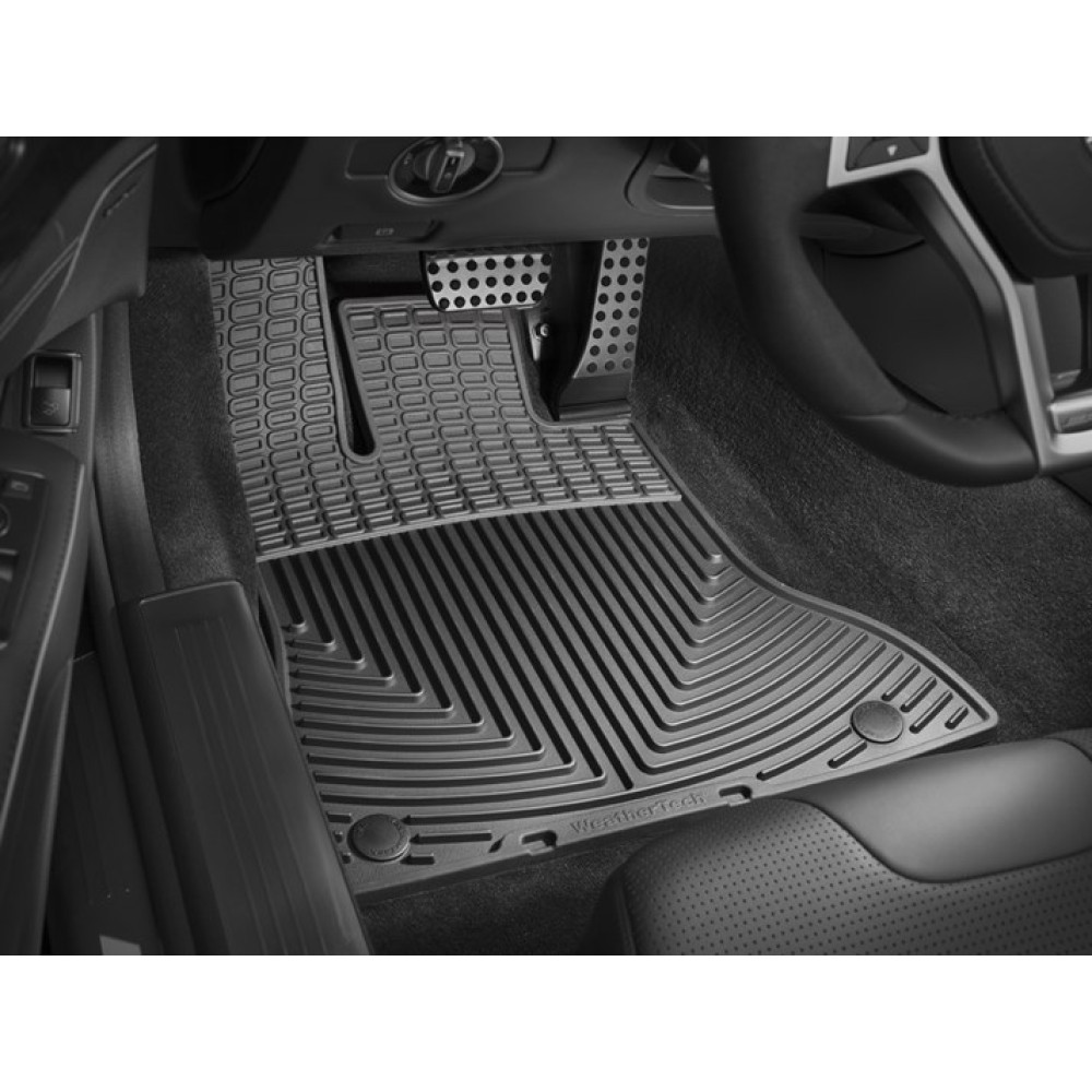 Alfombrillas de goma para coche delanteras negras WEATHERTECH MB Clase SL (2003-2012) ALL-WEATHER