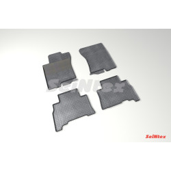 Car rubber floor mats black SEINTEX *STK* TOYOTA LAND CRUISER 150 (2009-2013)