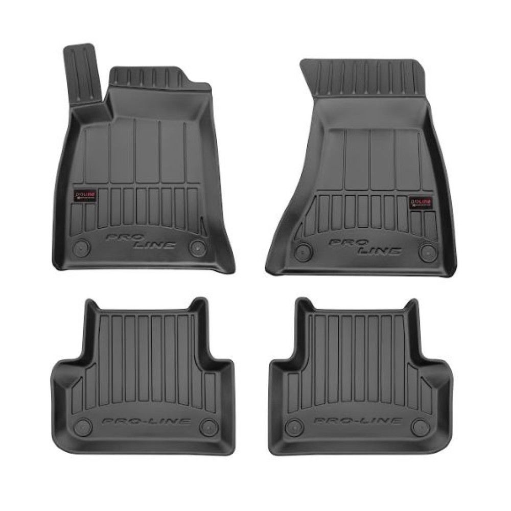 Car rubber floor mats black AUDI A4 (2016-...) 3D FROGUM