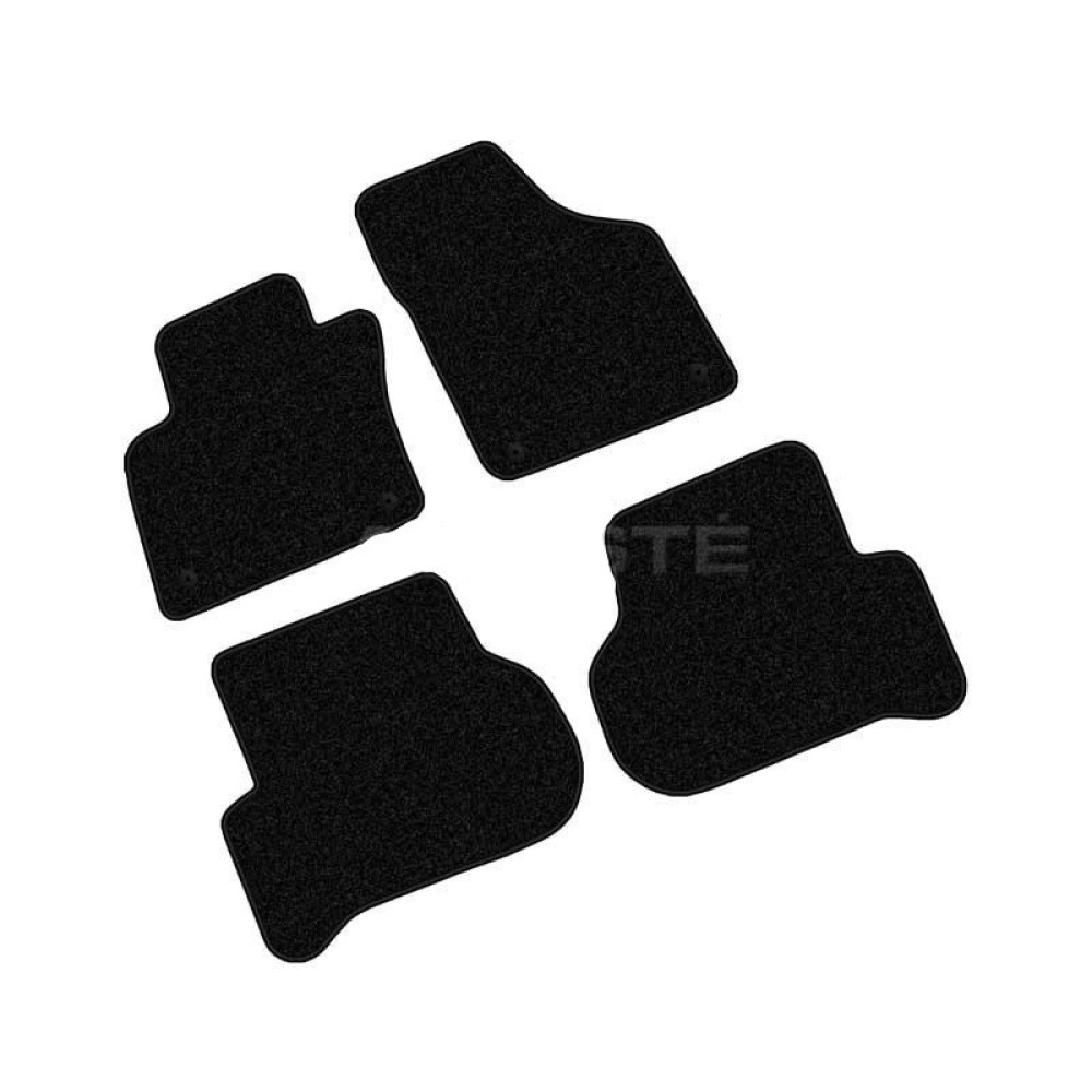 Car textile mats black VOLKSWAGEN GOLF PLUS (2005-2014) ECONOMIC