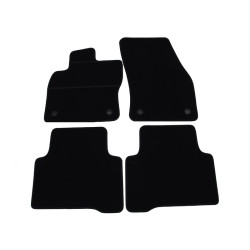 Car textile mats black VW TOURAN (5s.) (2015-...) ELEGANT