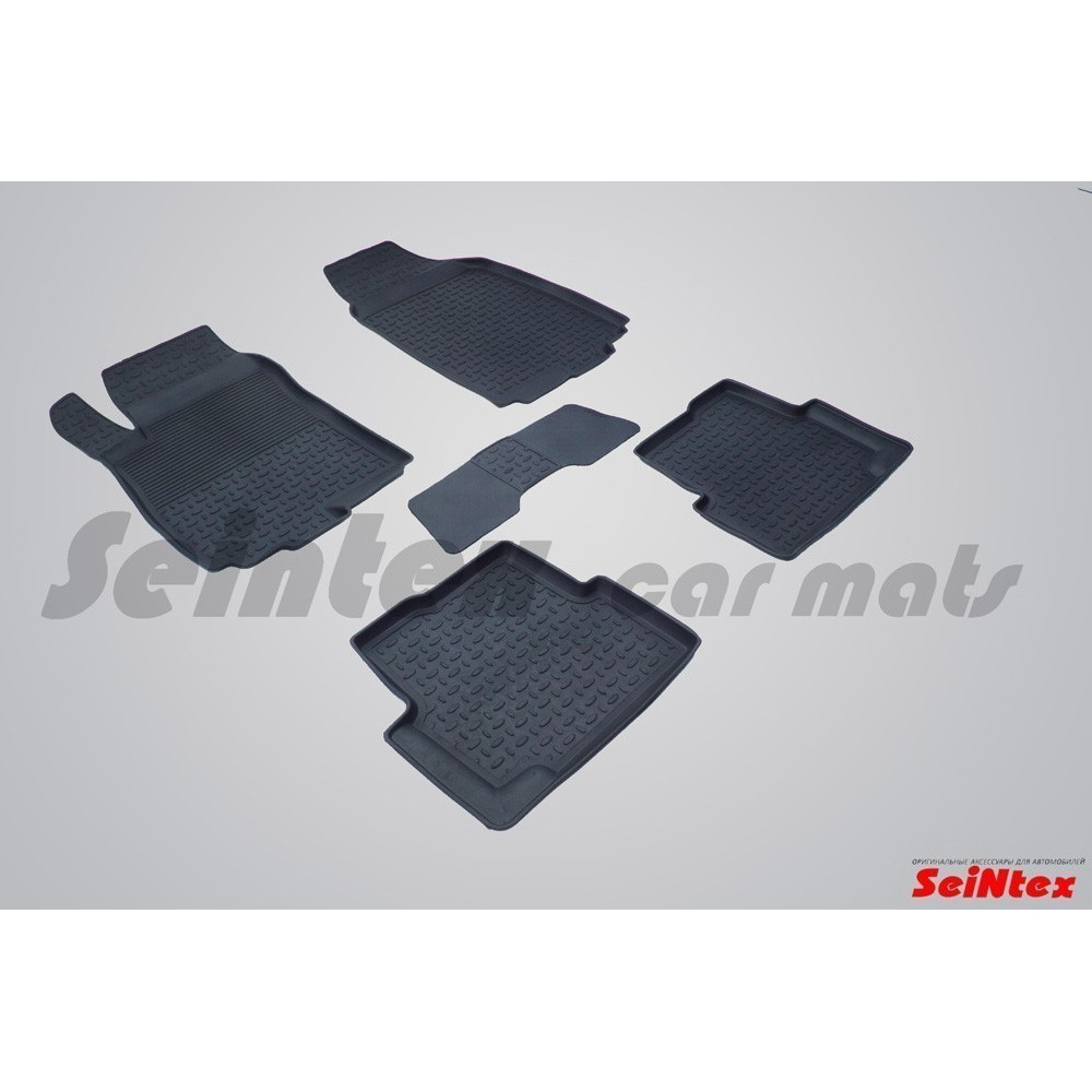 Alfombrillas de goma para coche negras SEINTEX *BORT* CHEVROLET AVEO II (2011-...)