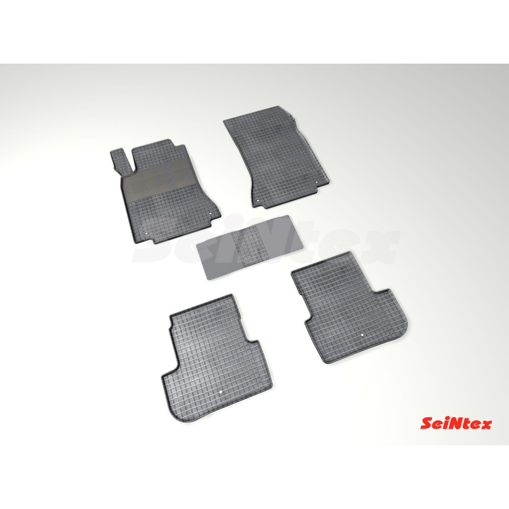 Car rubber floor mats black SEINTEX *STK* INFINITI Q30/QX30 (2015-...)