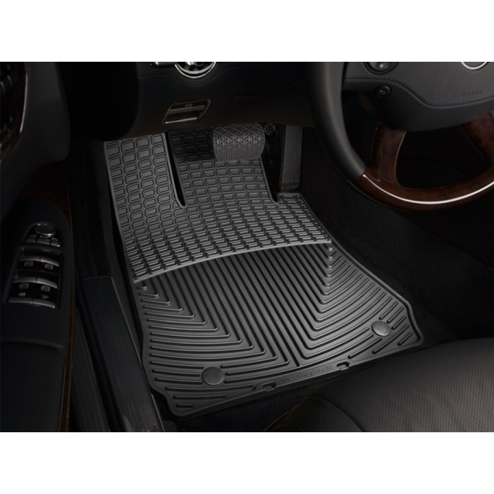 Alfombrillas de goma delanteras negras WEATHERTECH MB Clase CL (2007-2013) ALL-WEATHER