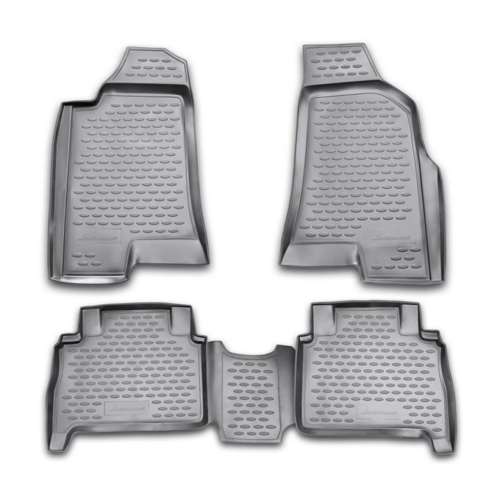 Car rubber floor mats black NOVLINE HUMMER H3 (2005-...)