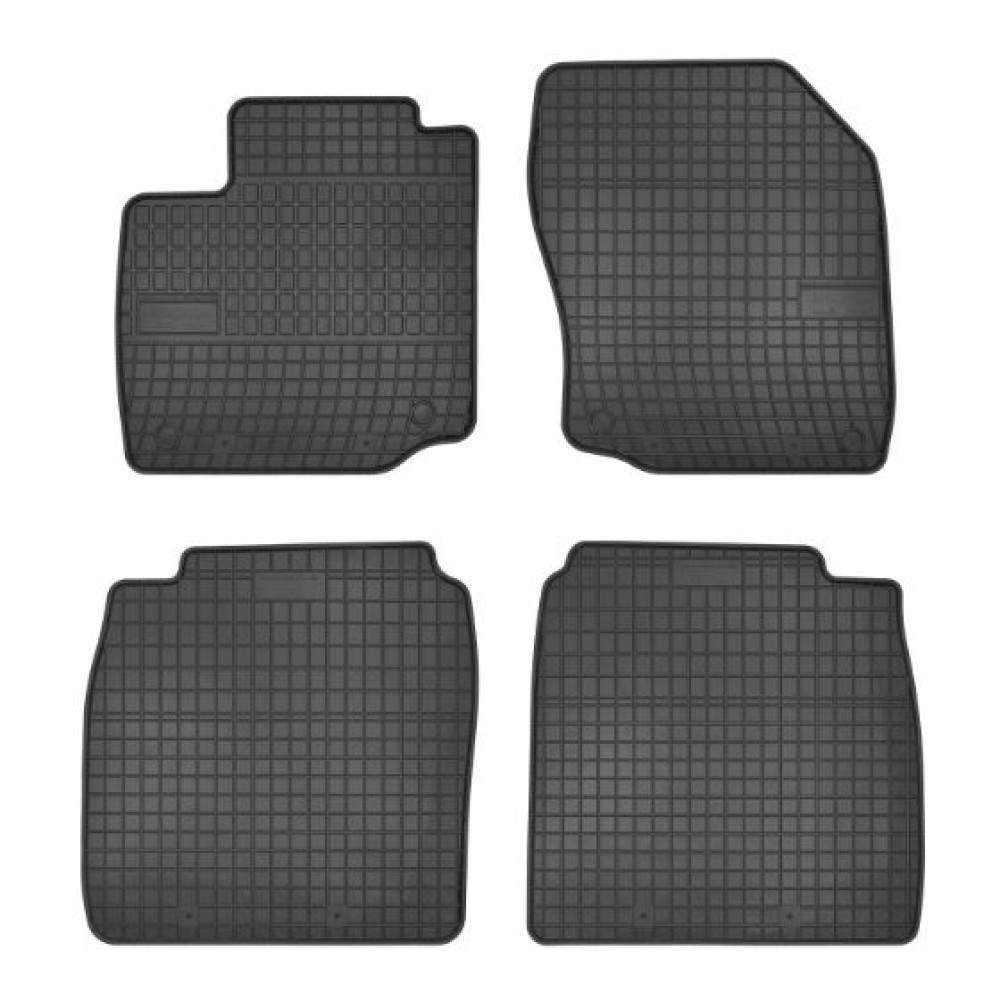 Car rubber floor mats black HONDA CIVIC HB (2012-2017) NEGRO
