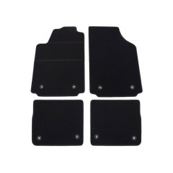 Alfombrillas textiles negras para coche AUDI A2 (2000-2005) ELEGANT