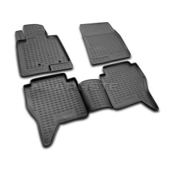 Car rubber floor mats black NOVLINE MITSUBISHI PAJERO (5d.)(2006-...)