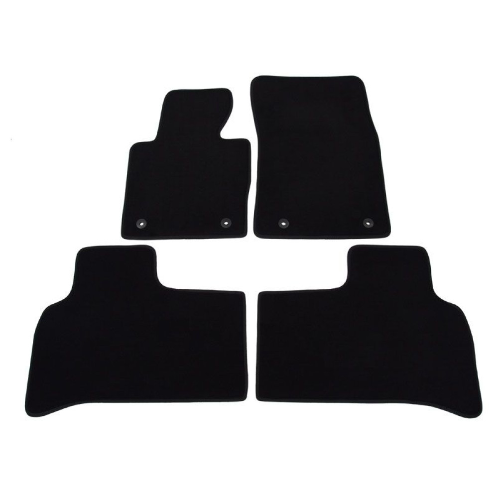 Car textile mats black LAND ROVER RANGE ROVER (2002-2013) LUXUS