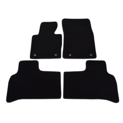 Car textile mats black LAND ROVER RANGE ROVER (2002-2013) LUXUS
