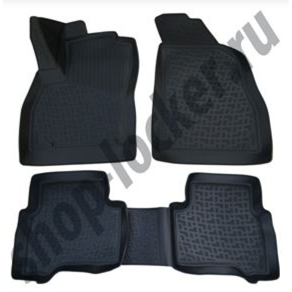 Car rubber floor mats black 3D CITROEN NEMO (2009-...)