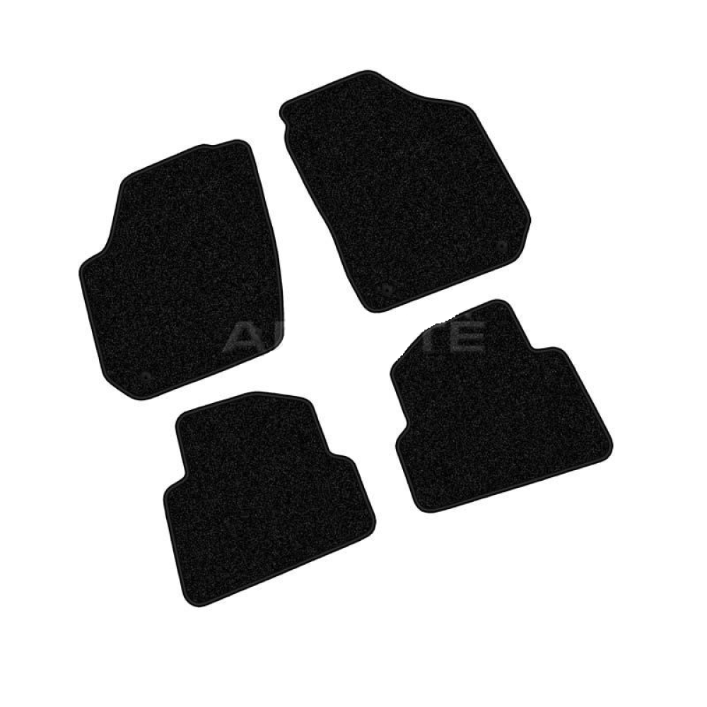 Car textile mats black SKODA ROOMSTER (2006-...) ECONOMIC
