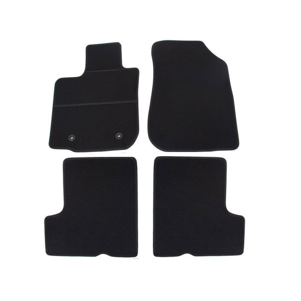 Car textile mats black DACIA LOGAN (2004-2013) ELEGANT