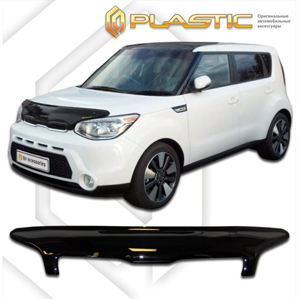 Hood guard black KIA SOUL II (2014-...) CA-PLASTIC