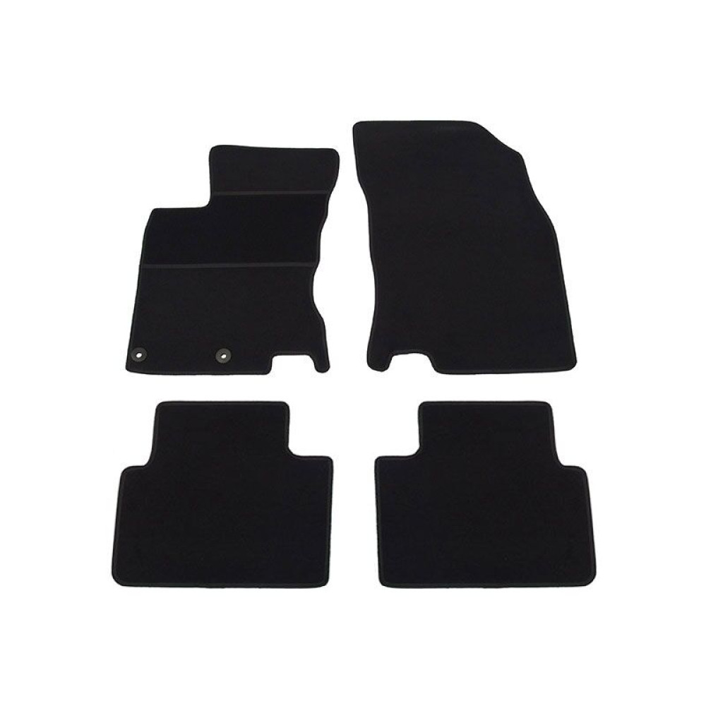 Car textile mats black NISSAN QASHQAI II (2014-...) ECONOMIC