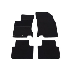 Car textile mats black NISSAN QASHQAI II (2014-...) ECONOMIC
