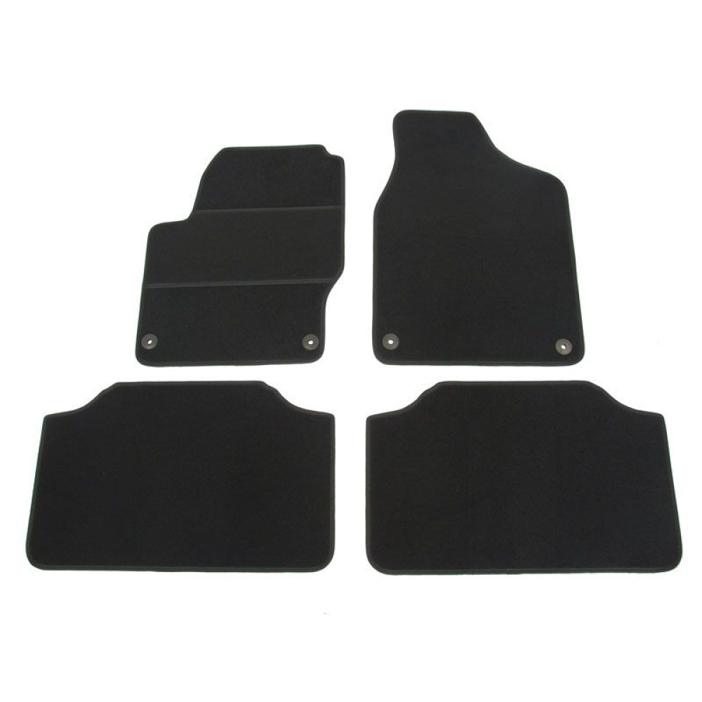 Car textile mats black FORD GALAXY (5s.)(1995-2006) ECONOMIC (CR)
