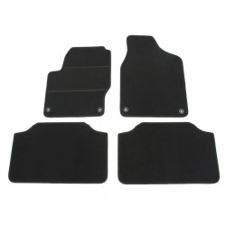Car textile mats black FORD GALAXY (5s.)(1995-2006) ECONOMIC (CR)