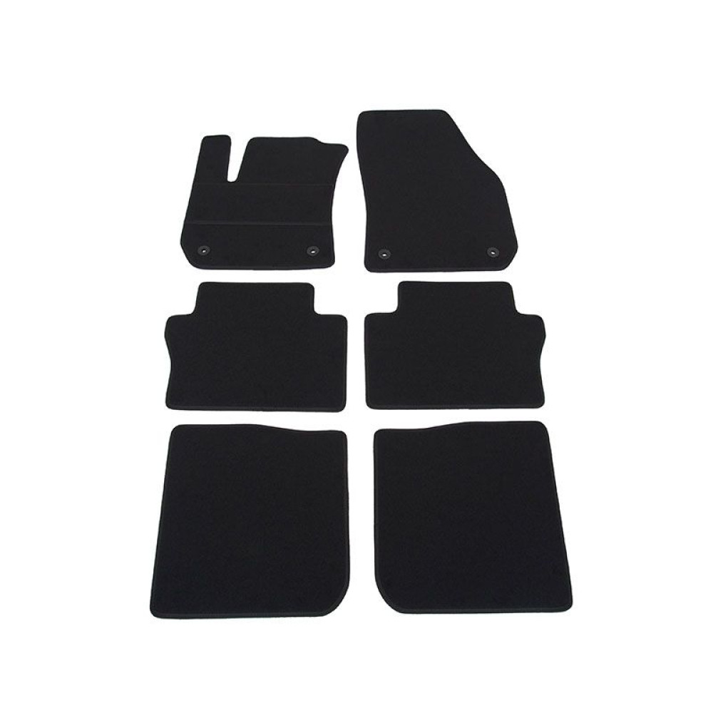 Car textile mats black OPEL ZAFIRA B (7s.) (2005-2012) ELEGANT
