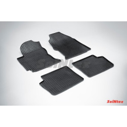 Car rubber floor mats black SEINTEX *STK* TOYOTA COROLLA (2001-2007)