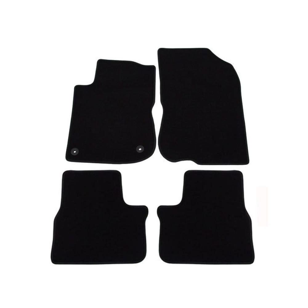 Car textile mats black PEUGEOT 208/2008 (2012-2019) LUXE
