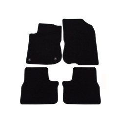 Car textile mats black PEUGEOT 208/2008 (2012-2019) LUXE
