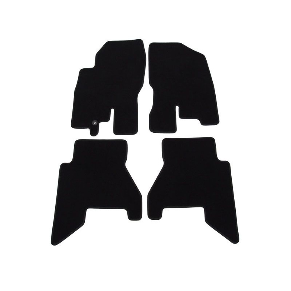Car textile mats black NISSAN PATHFINDER (5s.) (2005-2014) LUXUS