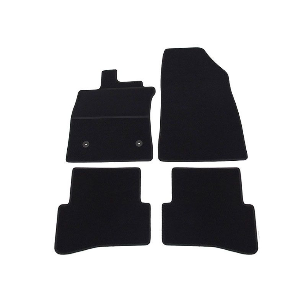 Alfombrillas textiles negras para coche RENAULT CLIO IV (2012-2019) ELEGANT