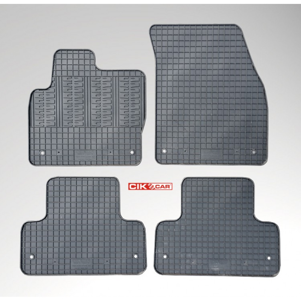 Car rubber floor mats black  LAND ROVER EVOQUE (2011-2018) C-CAR