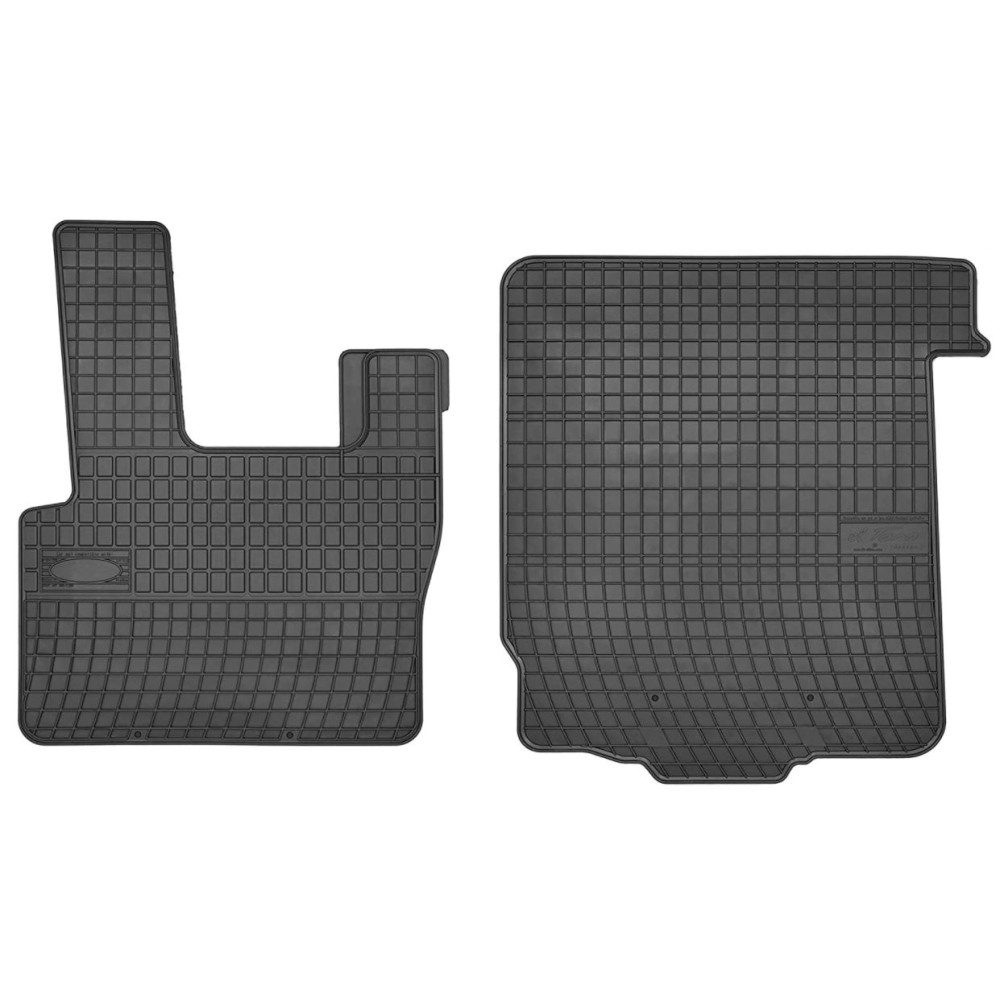 Car rubber floor mats black DAF CF 65/75/85 (2002-...) NEGRO