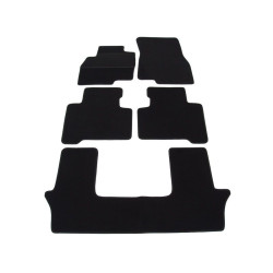 Alfombrillas textiles negras para coche MITSUBISHI GRANDIS (7s.) (2003-2011) ELEGANT
