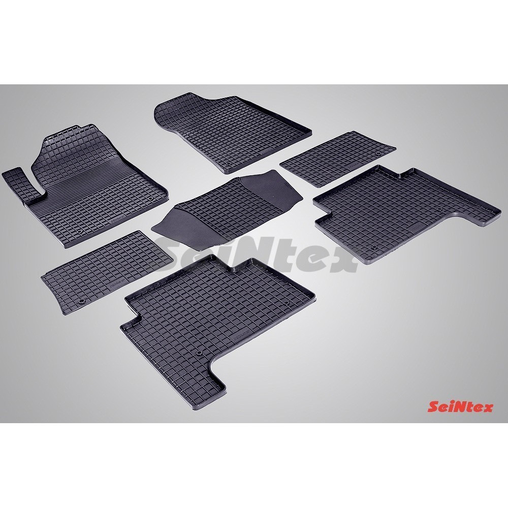 Car rubber floor mats black SEINTEX *STK* INFINITI QX56 (2010-...)