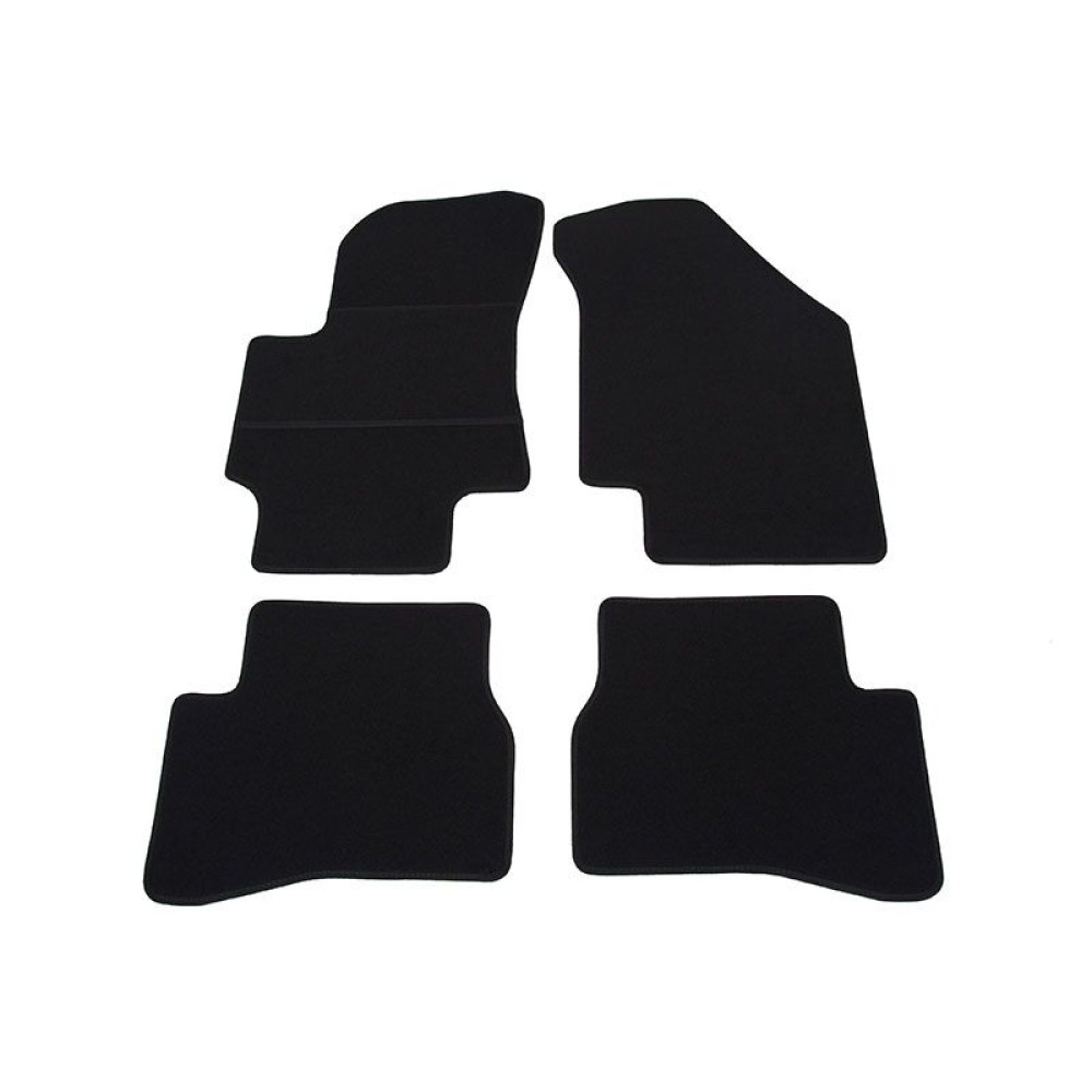 Car textile mats black KIA RIO (2005-2011) ECONOMIC
