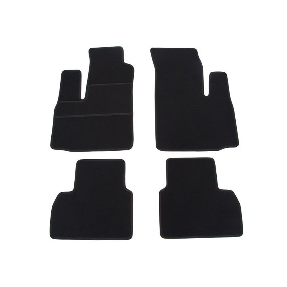 Car textile mats black FIAT DOBLO I (2001-2009) ECONOMIC
