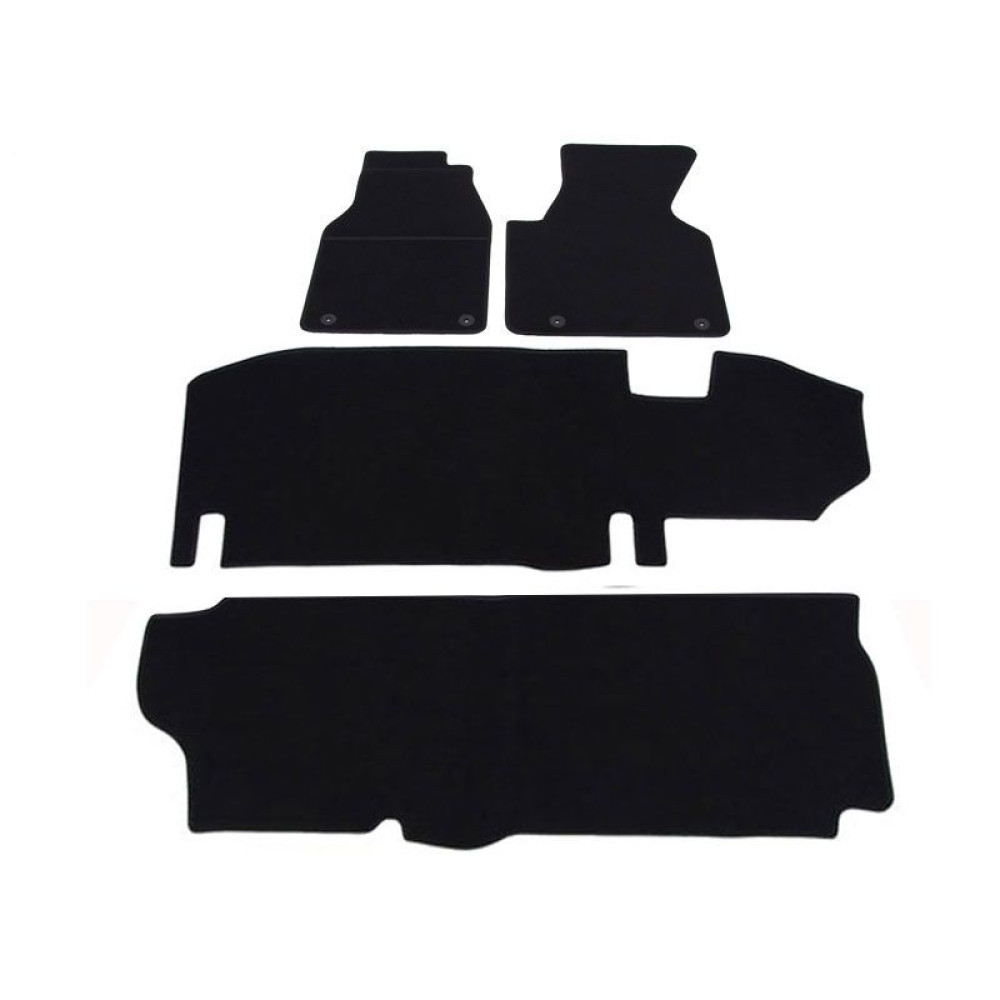 Car textile mats black VOLKSWAGEN T4 (9s.)(1996-2003) ELEGANT