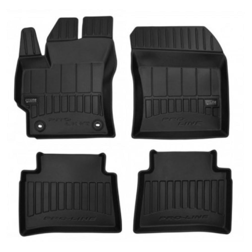 Car rubber floor mats black TOYOTA COROLLA Sedan/SW (2019-...) 3D FROGUM