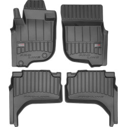 Car rubber floor mats black MITSUBISHI L200 (2015-...) 3D FROGUM