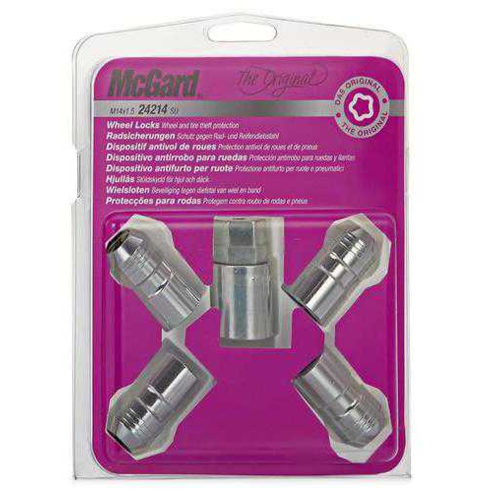 Tuercas de rueda antirrobo 14x1,5x40mm cónicas (MCGARD) 24214SU