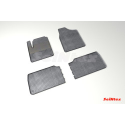 Car rubber floor mats black SEINTEX *STK* SEAT ALHAMBRA (5s.)(1995-2010)