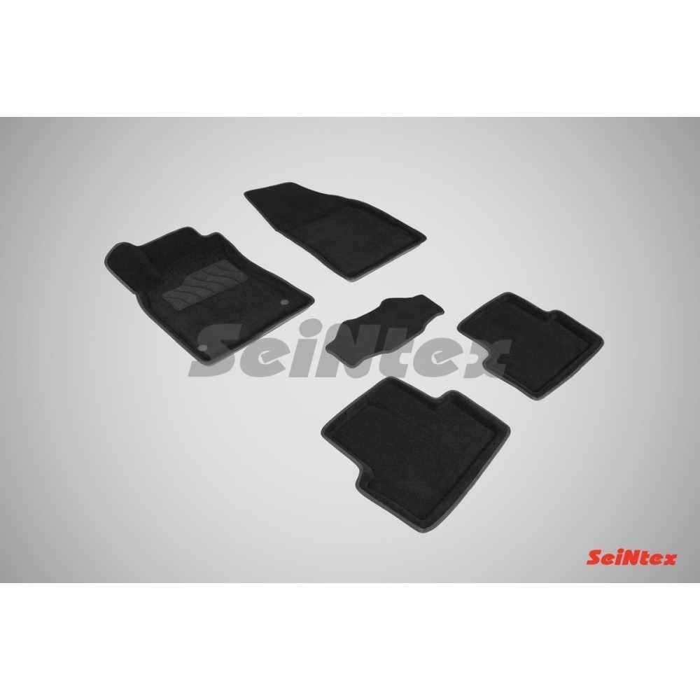 Car textile mats black 3D SEINTEX RENAULT FLUENCE (2009-...)