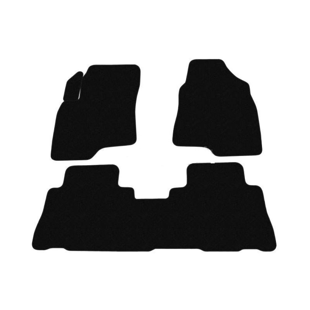 Car textile mats black CHEVROLET CAPTIVA (2006-...) ECONOMIC (LT)