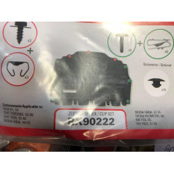 Under engine cover set of fixators SKODA FABIA I (1999-2007) RX90222
