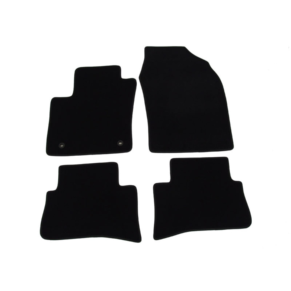 Car textile mats black TOYOTA C-HR (2016-...) LUXE
