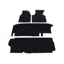 Car textile mats black VOLKSWAGEN T4 (9s.)(1990-1996) ECONOMIC